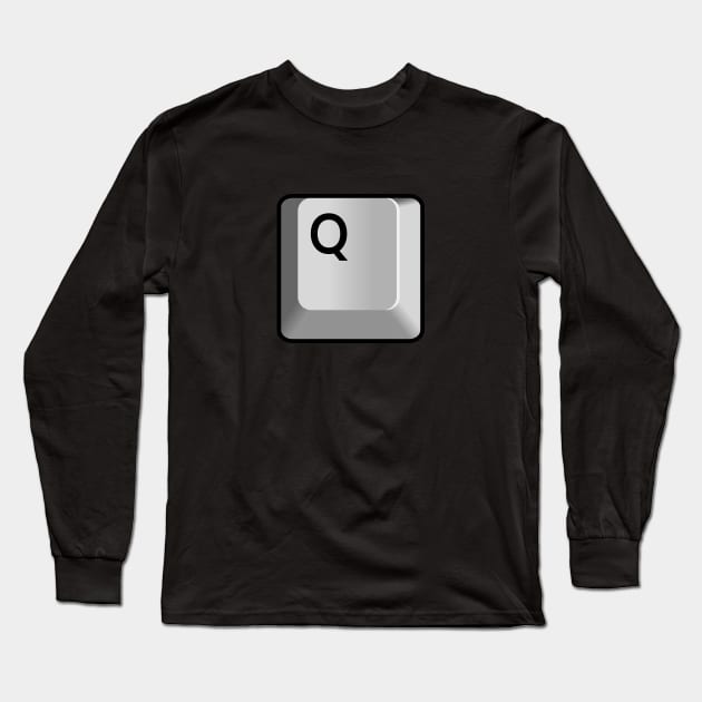 Q Key Long Sleeve T-Shirt by StickSicky
